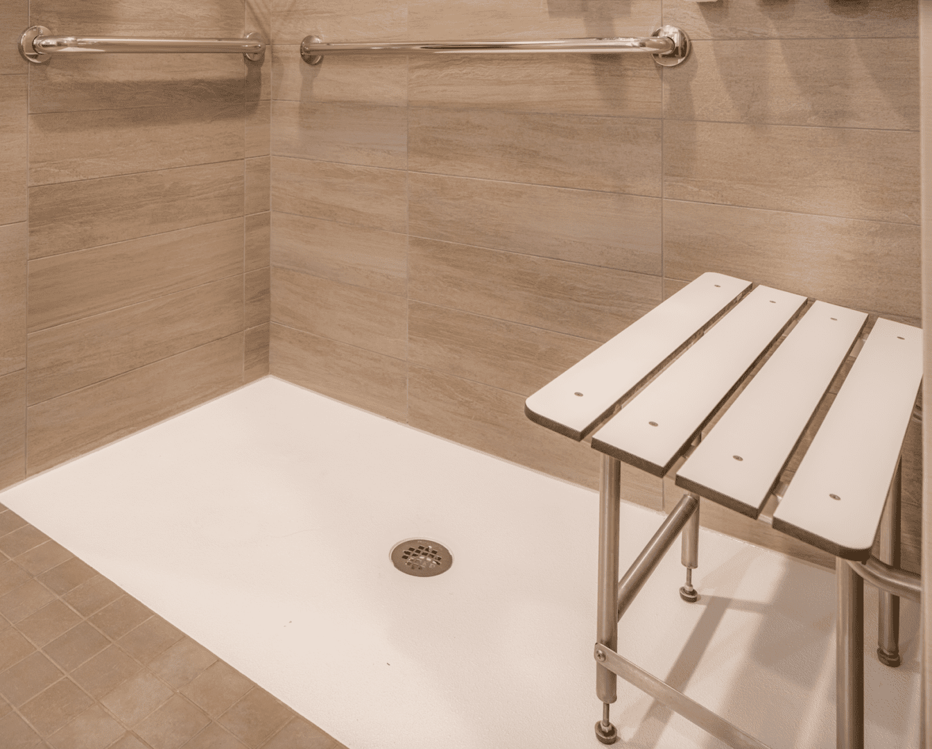 Shower seat for elderly