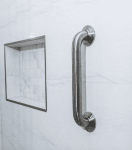 Shower grab bar for elderly